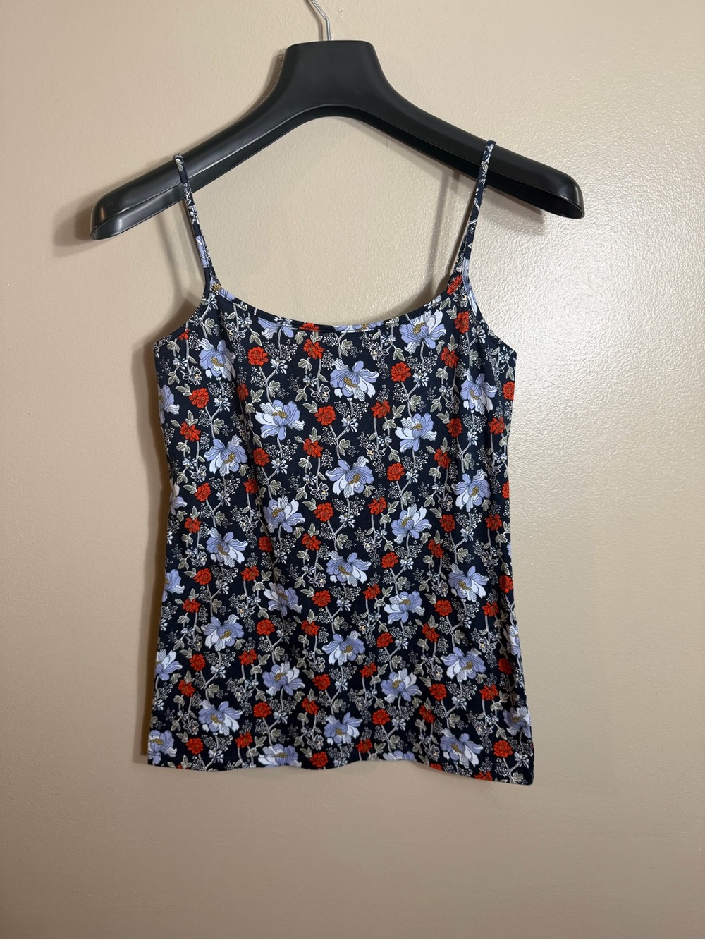 LOFT Outlet Floral Cami Tank Top Medium Dark Academia Cottagecore